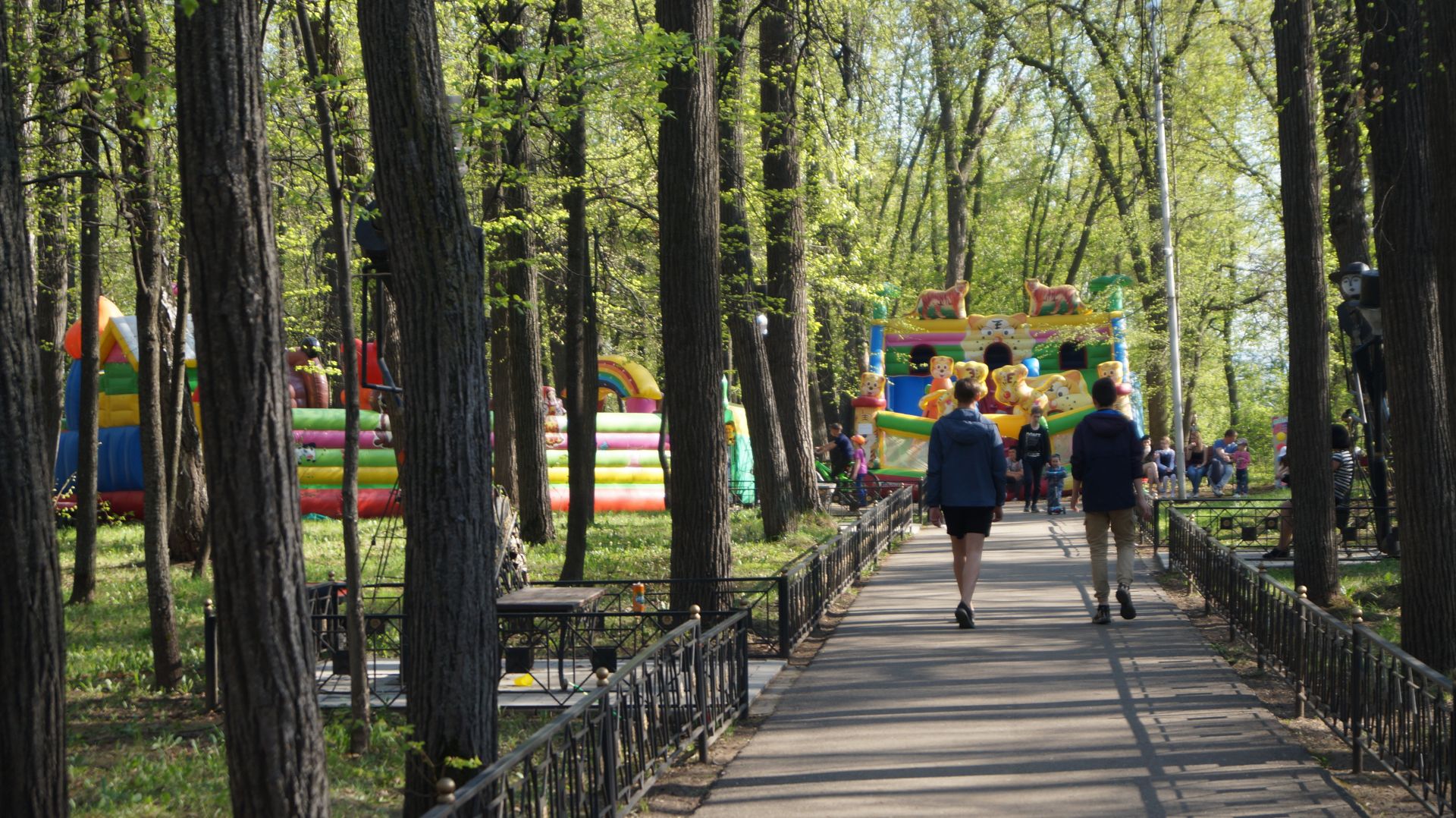Праздничные гуляния в честь Дня Победы проходят в Александровском парке Елабуги