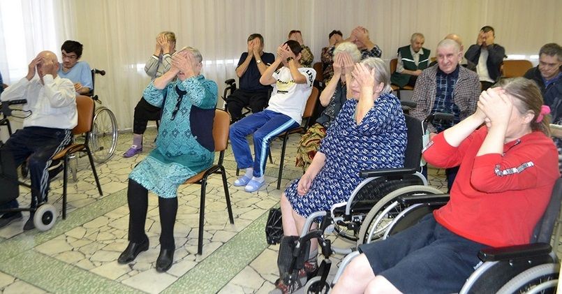 Проживающие Елабужского дома-интерната для престарелых и инвалидов сдали нормативы ГТО