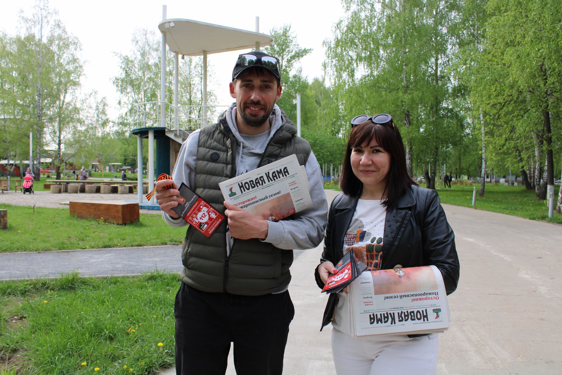 В Елабуге редакция газет «Новая Кама» и «Алабуга нуры» провела акцию «Георгиевская ленточка»