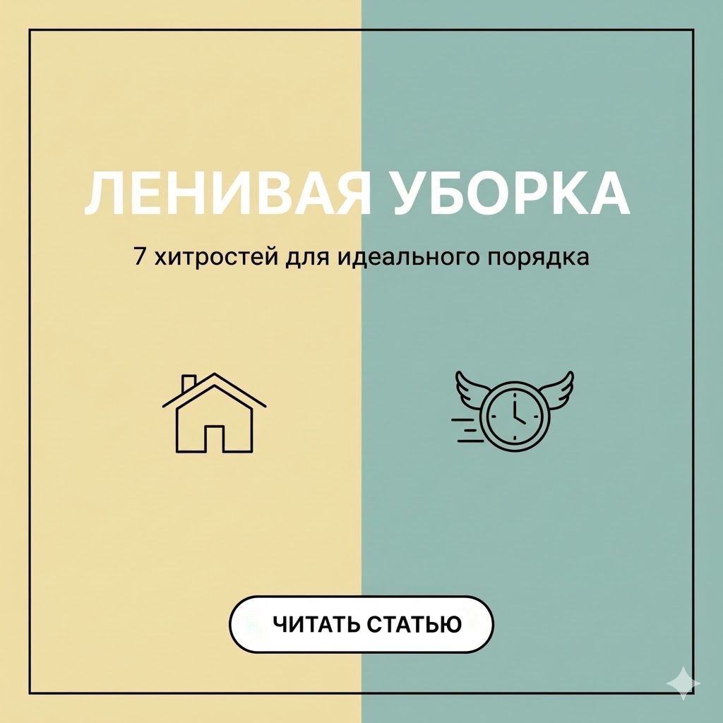 Хватит надрываться: 7 профессиональных хитростей для ленивой уборки