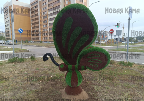 В Елабуге установили новые топиары