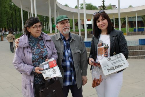 В Елабуге редакция газет «Новая Кама» и «Алабуга нуры» провела акцию «Георгиевская ленточка»