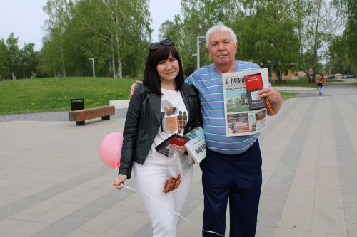В Елабуге редакция газет «Новая Кама» и «Алабуга нуры» провела акцию «Георгиевская ленточка»