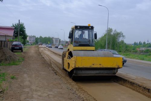 В нижней части Елабуги, между двумя кольцевыми развязками, расширяют дорогу