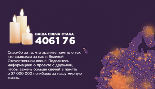 Елабужане могут принять участие во Всероссийской онлайн-акции «Свеча памяти»