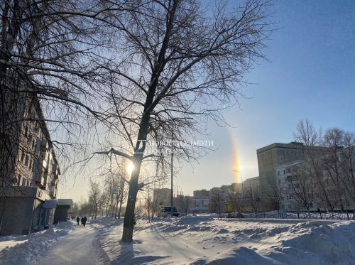 «Зимнюю радугу» заметили сегодня в небе над Елабугой