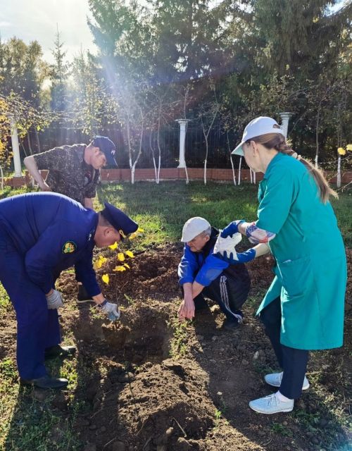 В Елабужском доме-интернате появилась «Аллея Победы»