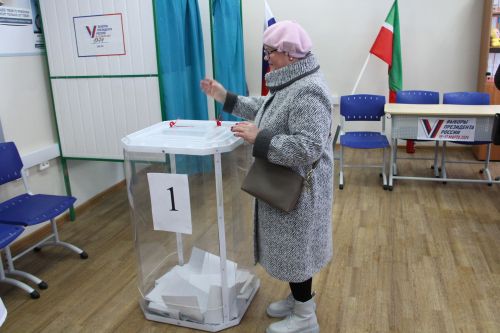 В Елабуге 92% избирателей проголосовали на выборах Президента РФ за Владимира Путина