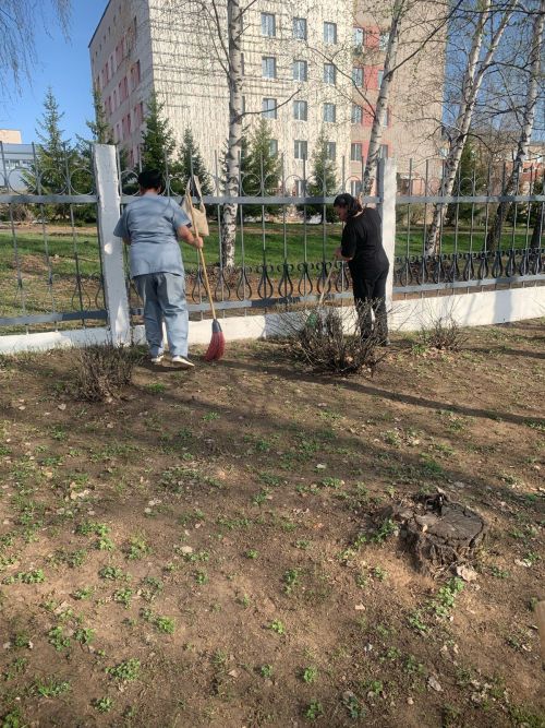 Сотрудники Елабужской ЦРБ присоединились к Всероссийскому субботнику