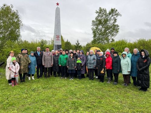 В селе Большое Елово состоялся митинг, посвященный 79-й годовщине Победы
