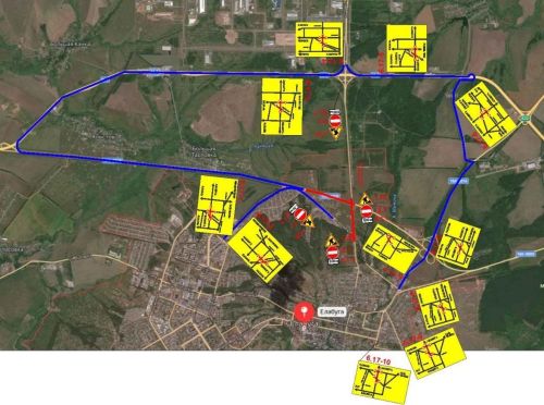 В Елабуге с 23 июня перекроют дорогу на перекрестке Набережно-Челнинское шоссе и Тугарова