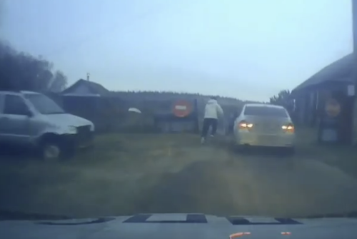 Появилось видео погони в Елабуге