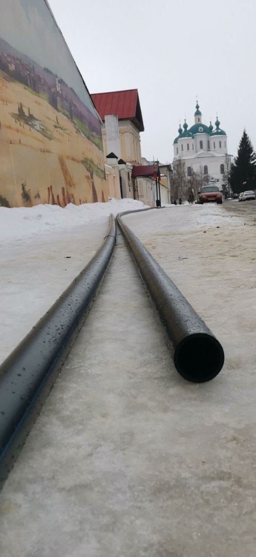 В Елабуге на улице Спасская заменят трубопровод протяженностью 115 метров