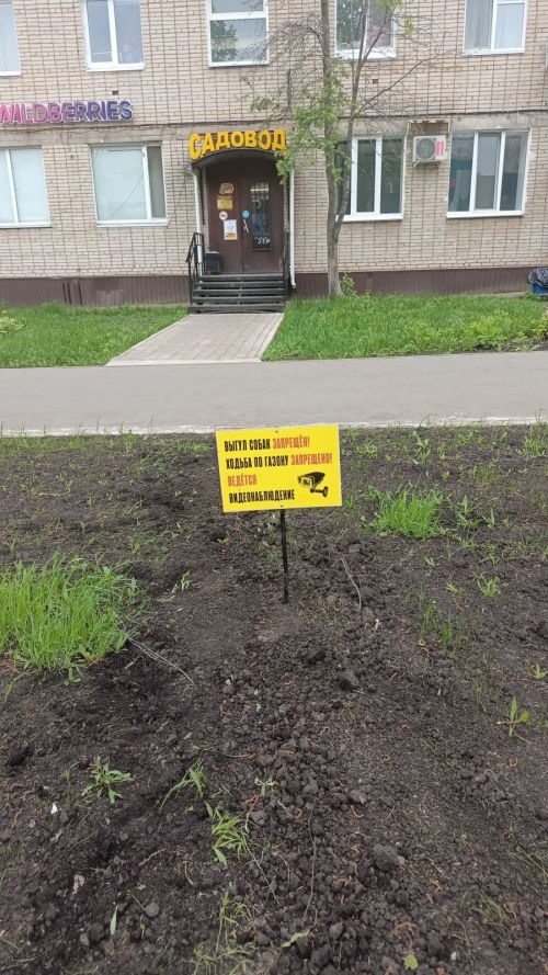 В Елабуге коммунальные службы восстанавливают повреждённые участки газонов