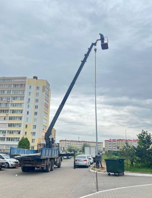 Возле «Адымнар-Алабуга» появятся 17 современных опор освещения