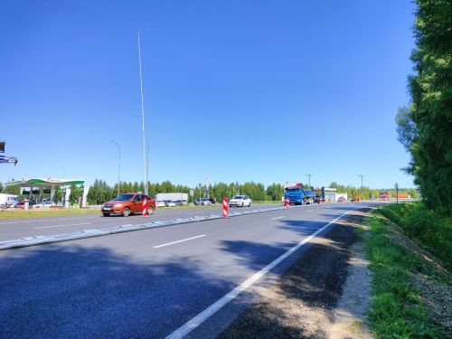 В Елабуге изменили схему движения возле двух заправок на Набережночелнинском шоссе