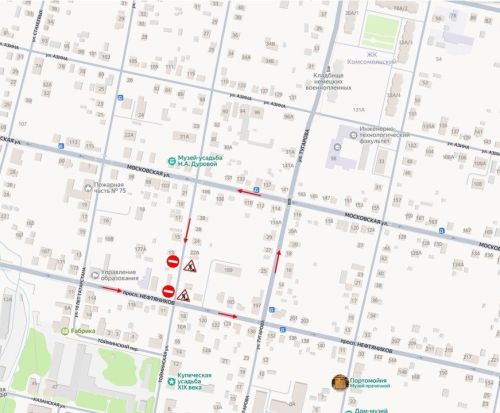 В Елабуге на сутки ограничено движение по улице Тойминская