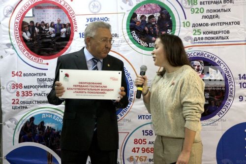 Пожертвования россиян пошли на оборудование для казанского госпиталя ветеранов войн