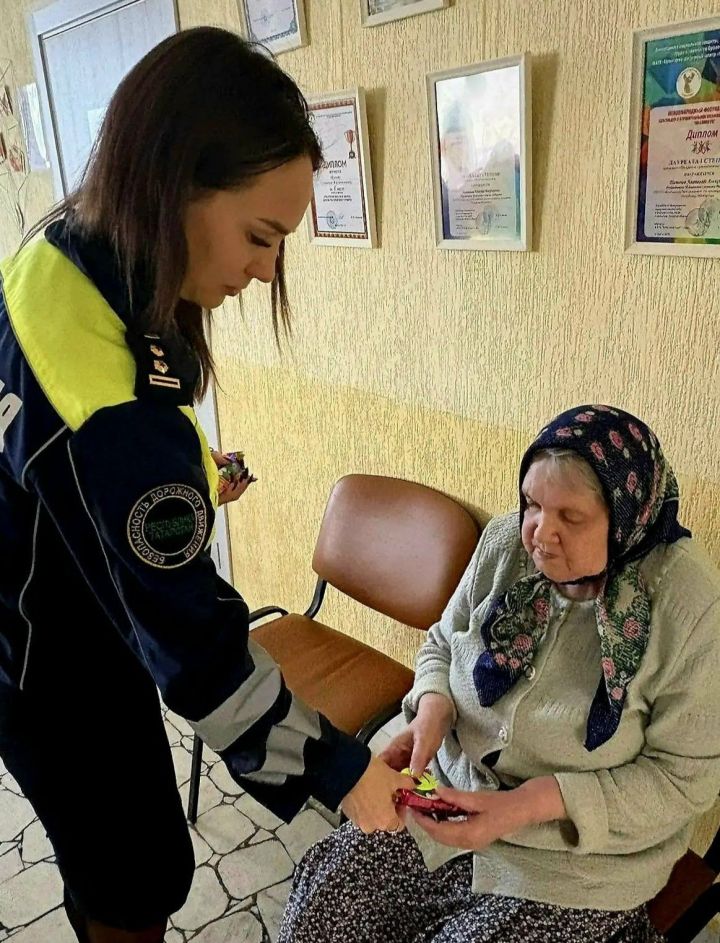 В Елабуге инспекторы ГИБДД напомнили проживающим дома-интерната правила дорожного движения