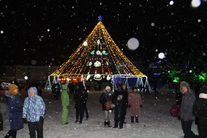 В Елабуге открыли главную елку города