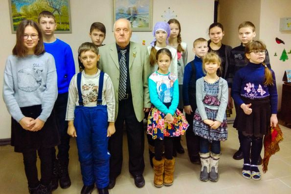 В елабужском монастыре прошла встреча учащихся воскресной школы с жителем  Блокадного Ленинграда