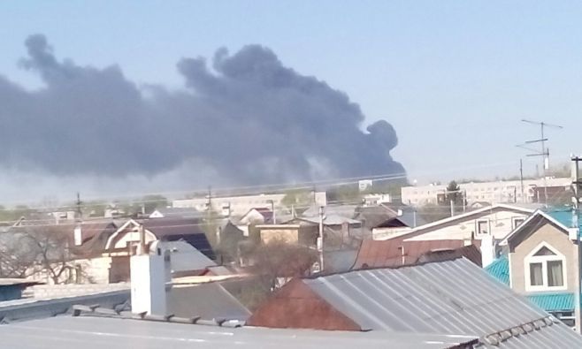В Московском районе Казани случился крупный пожар