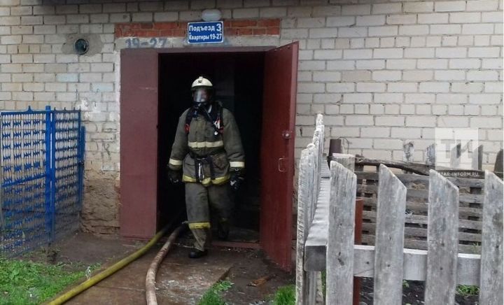 В Татарстане на пожаре спасли троих детей и 56-летнюю женщину