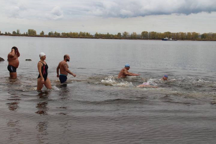 В Елабуге моржи провели традиционный заплыв