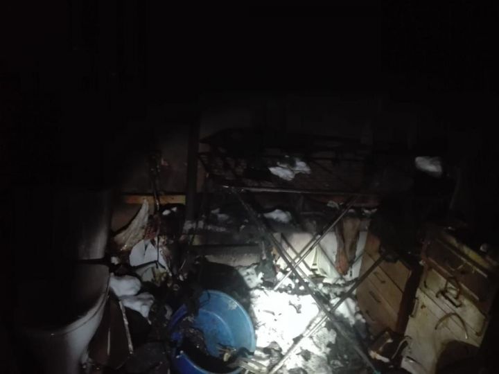 В Елабуге произошло возгорание в жилом доме
