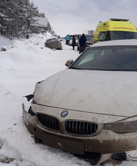 В Елабужском районе автоледи на БМВ совершила ДТП