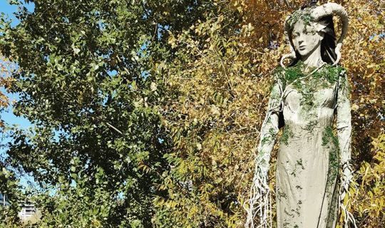 В Казани неизвестные похитили новую статую Дриады