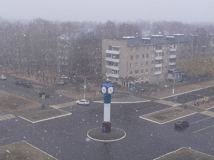 В Татарстане выпал первый снег: соцсети публикуют фото
