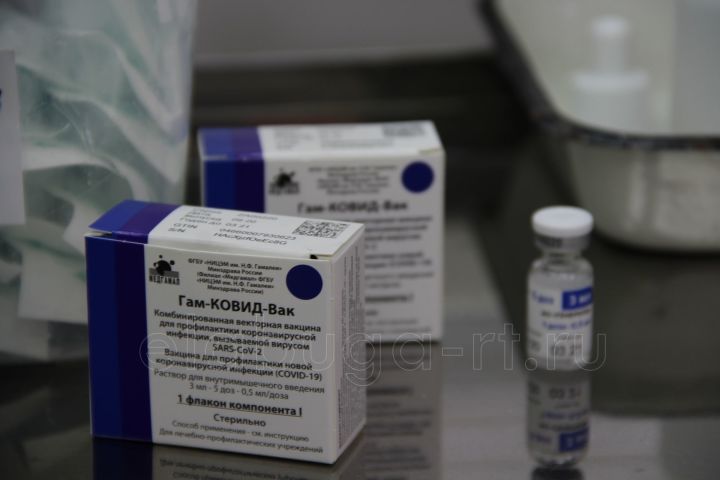 Елабужским медикам сделали прививки от коронавируса