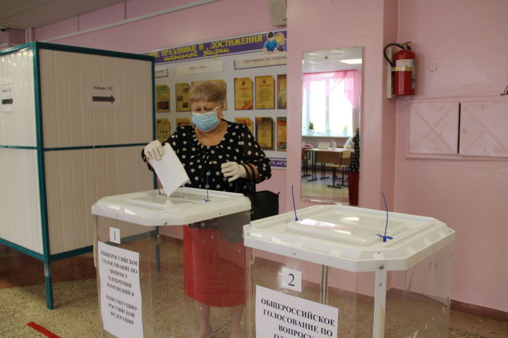 В Елабуге за обновленную Конституцию свой голос отдали более 80% избирателей