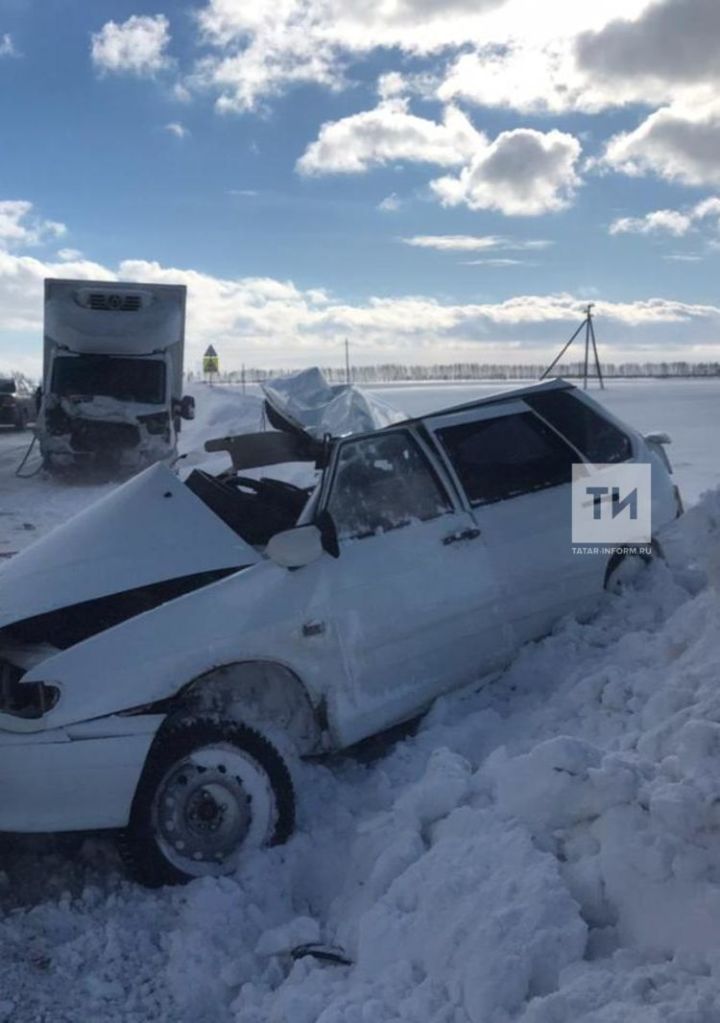 Женщина и ребенок погибли в ДТП с грузовиком в Татарстане