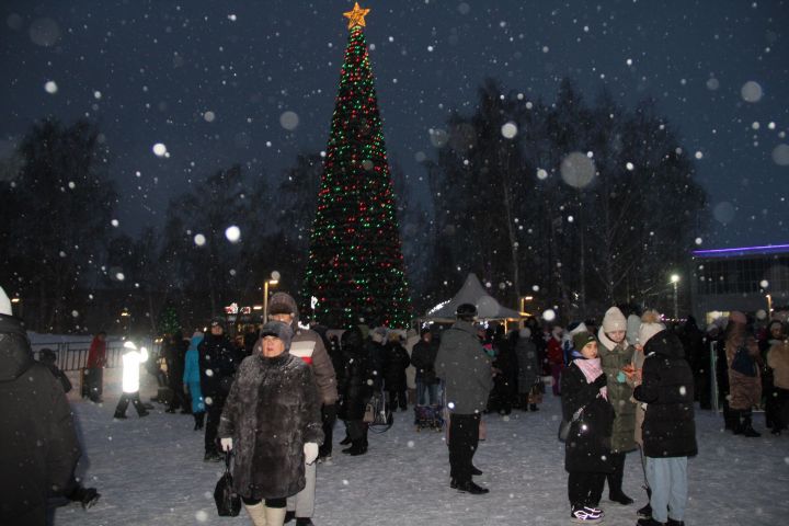 В Елабуге состоялось открытие центральной елки