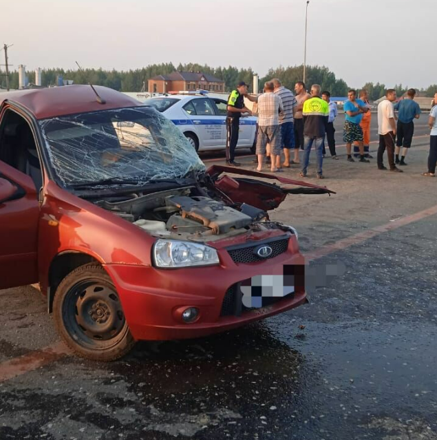 В Татарстане фура снесла легковушку, один человек погиб