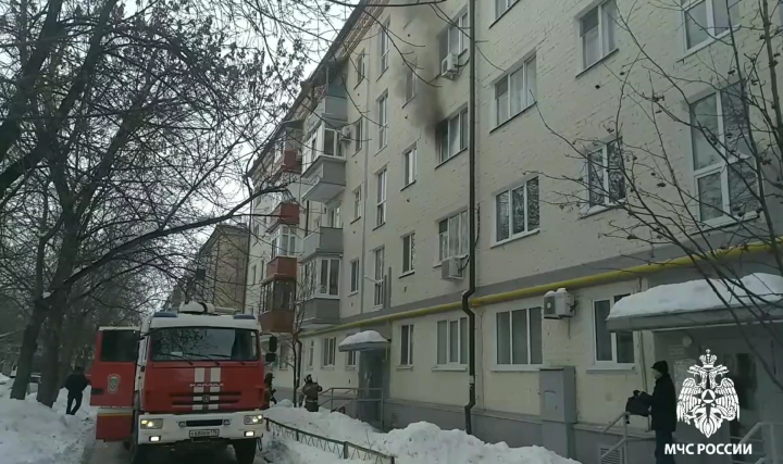 В Казани произошло возгорание в пятиэтажном доме