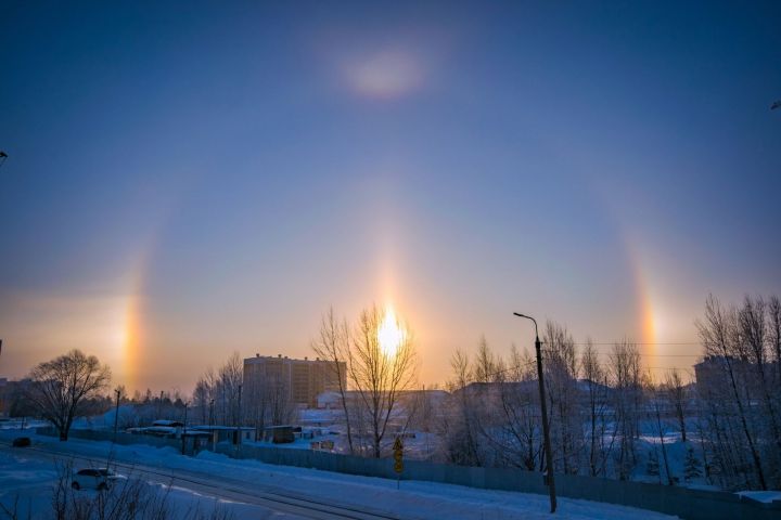 «Три солнца» над Татарстаном попали на фото