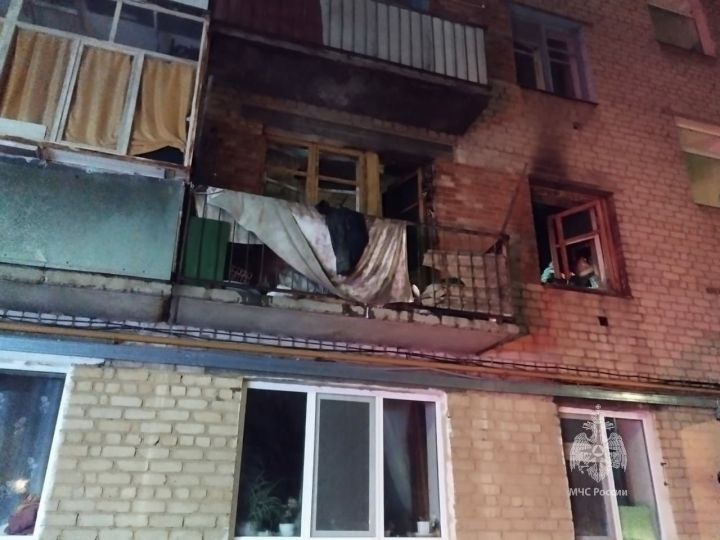 На пожаре в Елабуге погиб мужчина