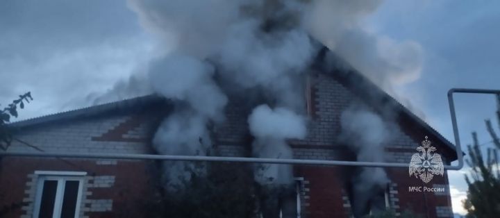 В Актанышском районе Татарстана на пожаре погиб мужчина