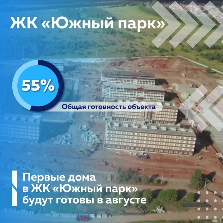 Первые дома в ЖК «Южный парк» сдадут уже в августе