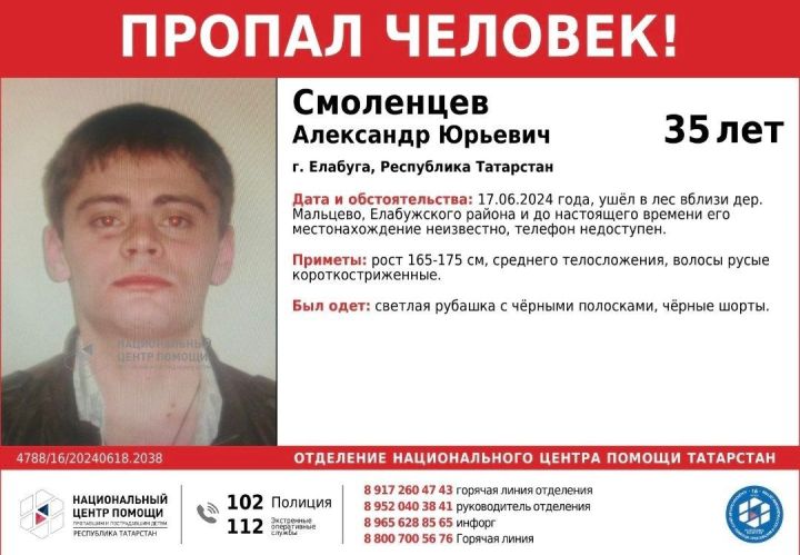 В Елабужском районе 35-летний мужчина ушел в лес и пропал