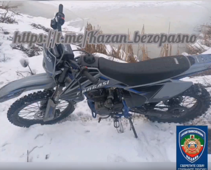 В Казани задержали пьяного водителя питбайка, устроившего погоню