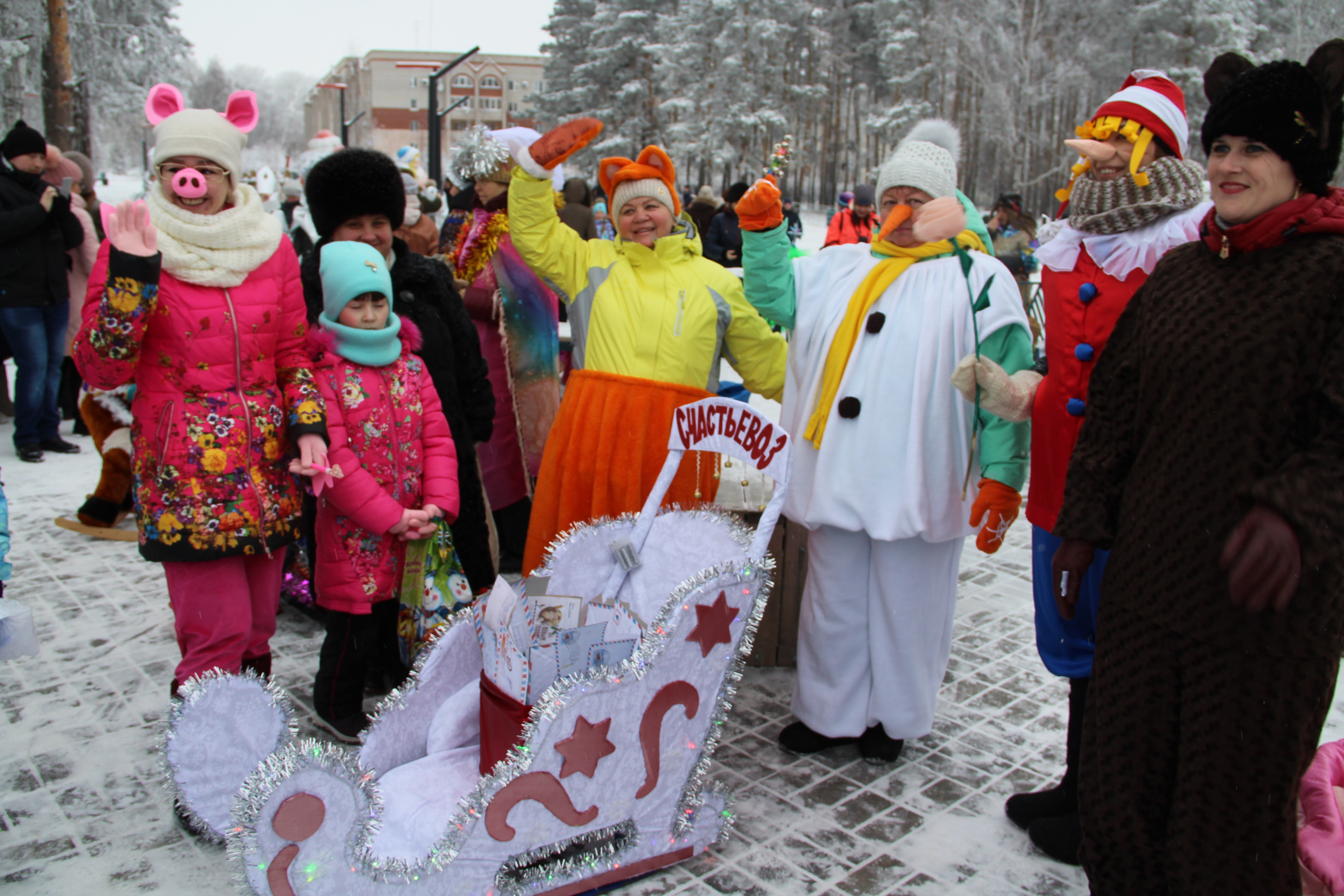 В Елабуге прошли зимние забавы - конкурсы 