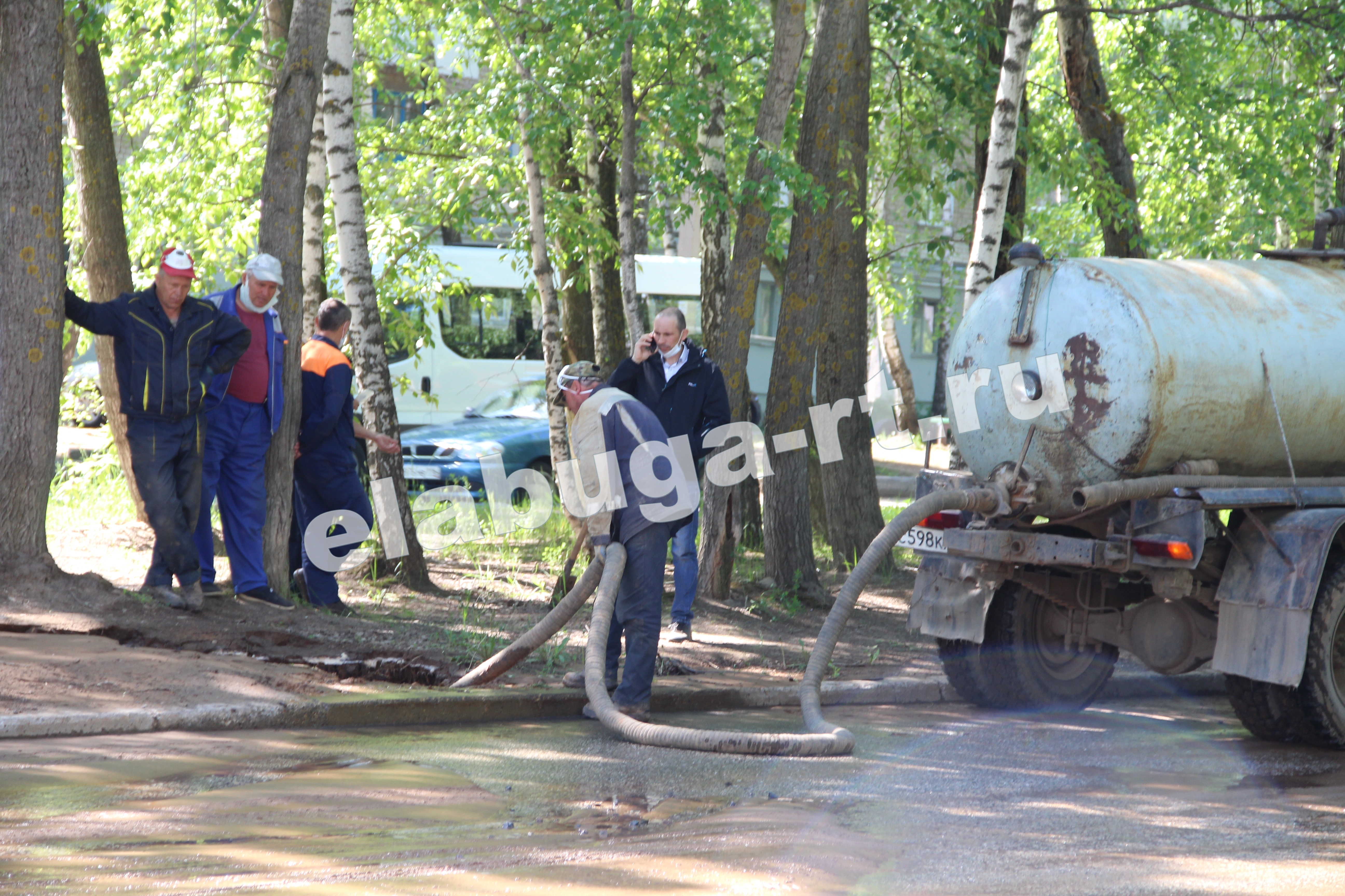 В Елабуге произошла крупная авария на водопроводе