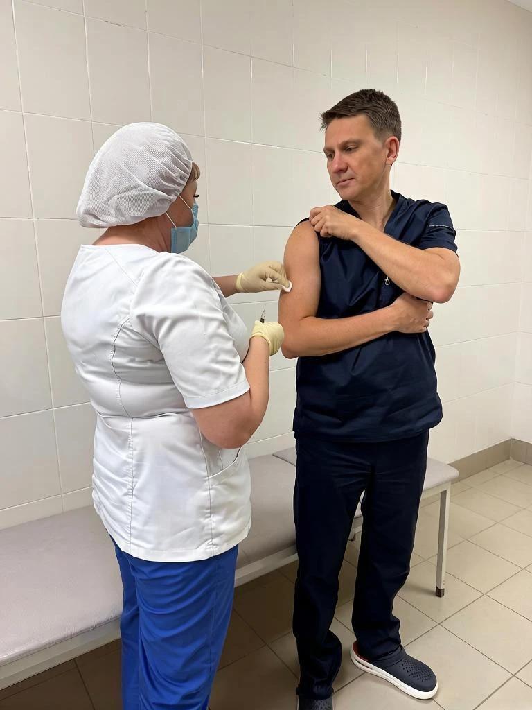 Алабуга үзәк район хастаханәсендә гриппка каршы вакцинация
