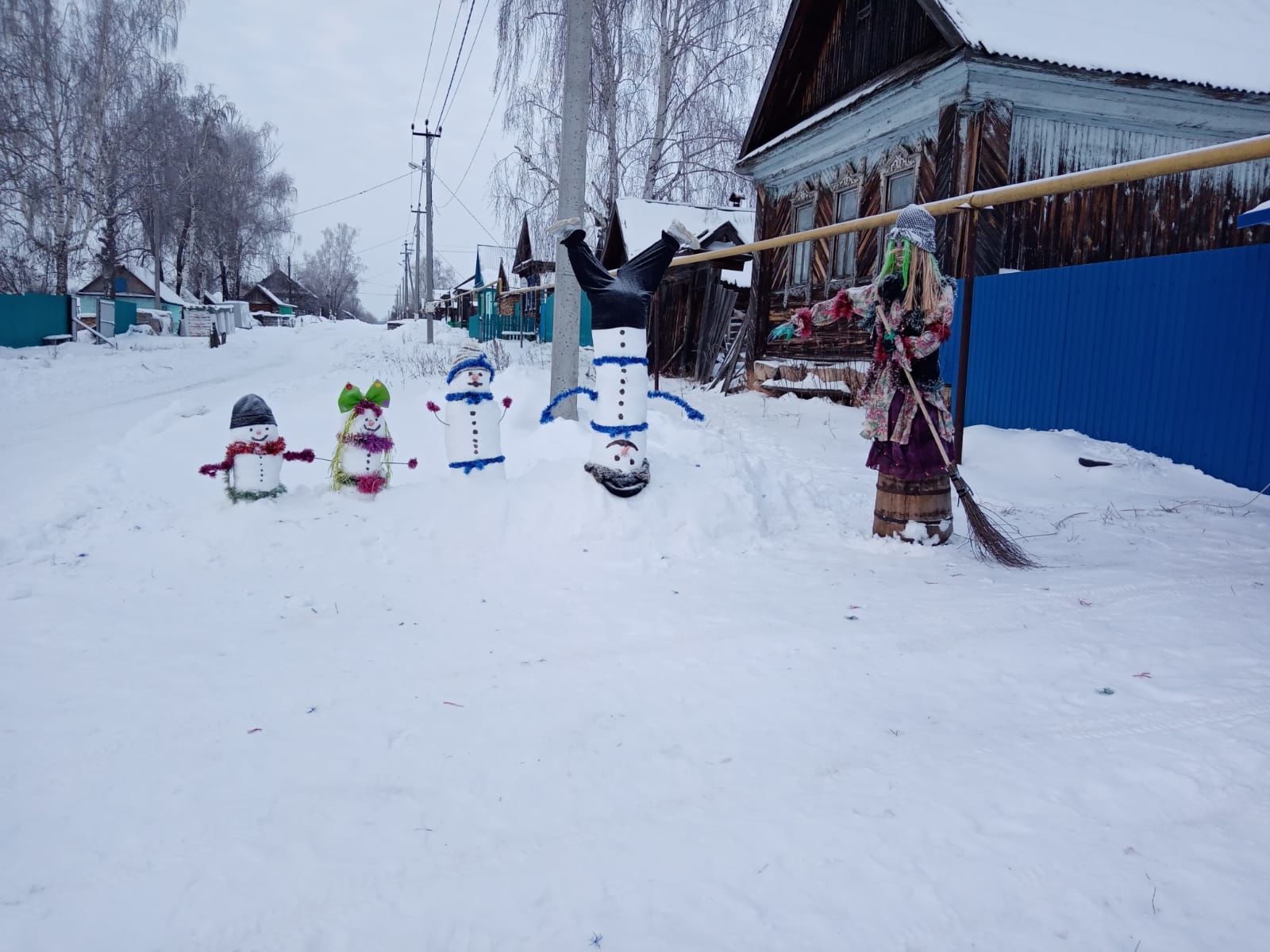 В Елабужском районе прошел конкурс снежных фигур