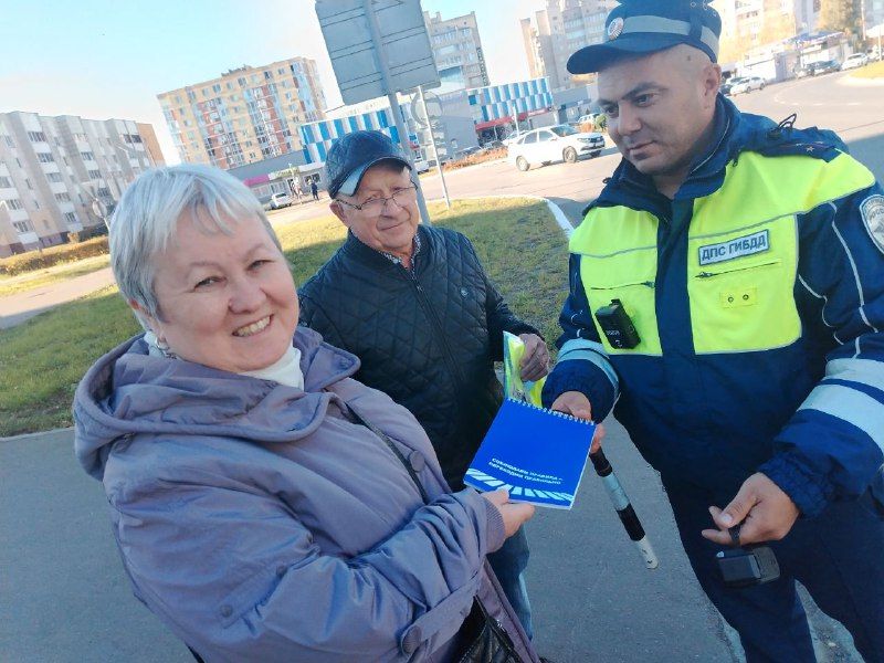 В Елабуге прошла акция «С заботой о пожилых участниках дорожного движения»