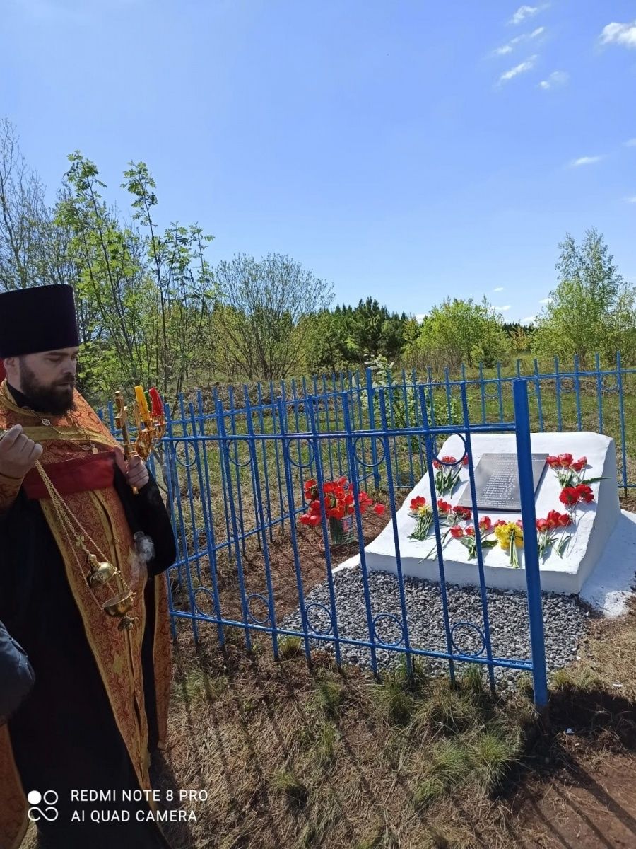 В селе Лекарево установлен поклонный Крест в память о жертвах трагедии 1919 года